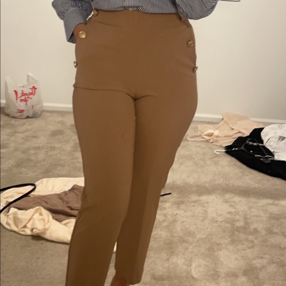Zara buttoned straight leg pants - Picture 6 of 6